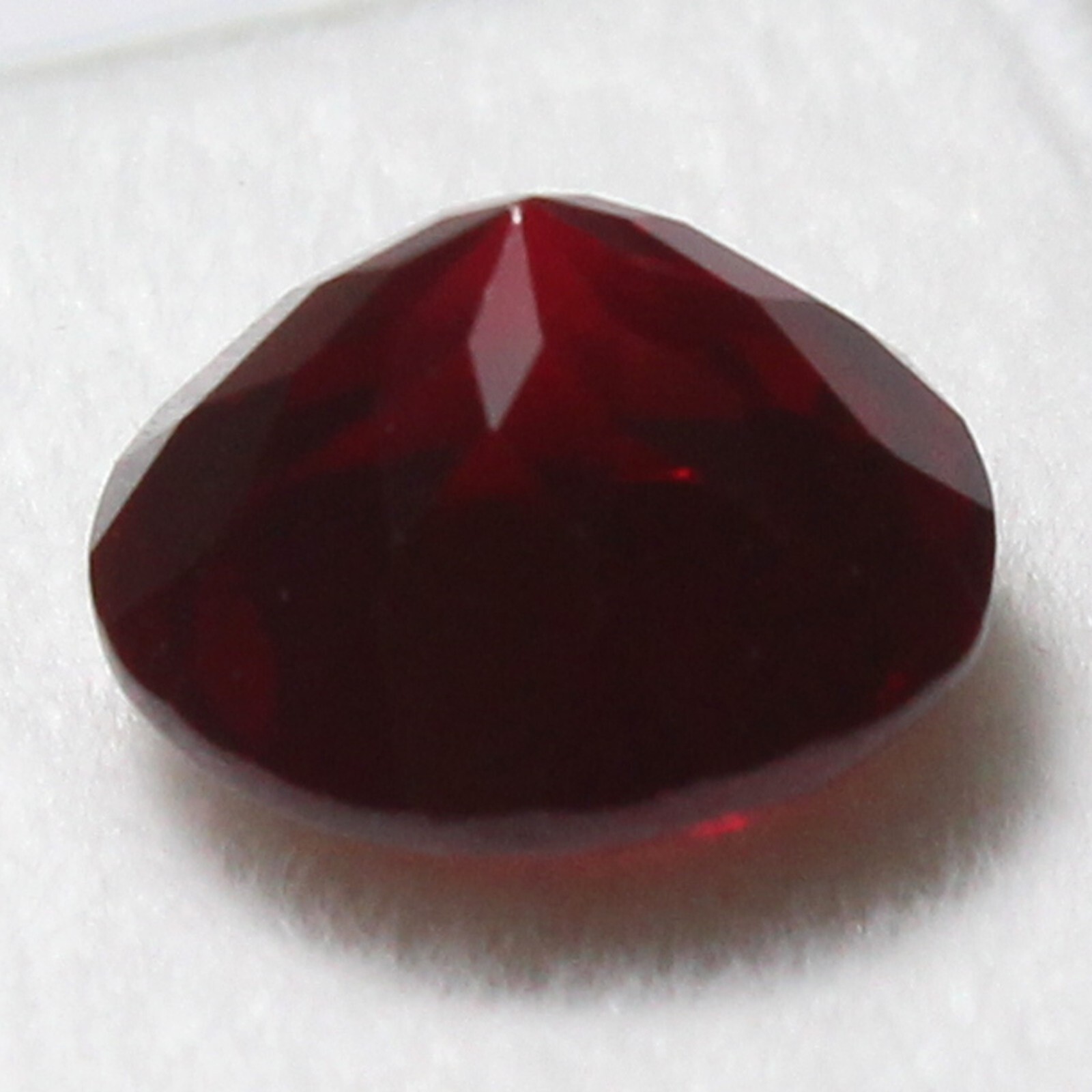 Natural Certified Mogok Deep Red Ruby 7×7 mm Round Cut Unheated Loose Gemstone