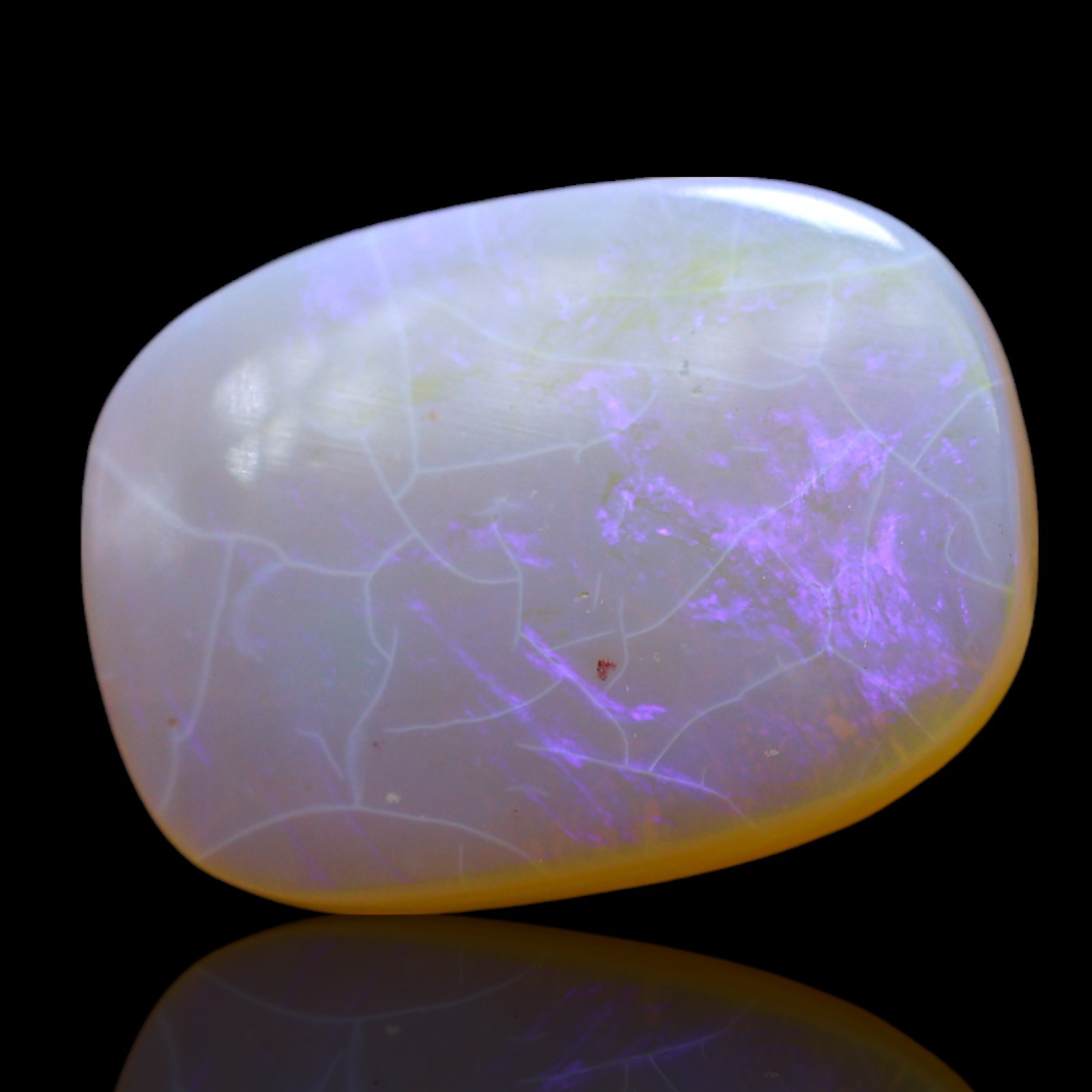 7.00 Cts Natural Oval Australian Fire Opal Wirewrap Cabochon Gemstone 18x13x4 mm