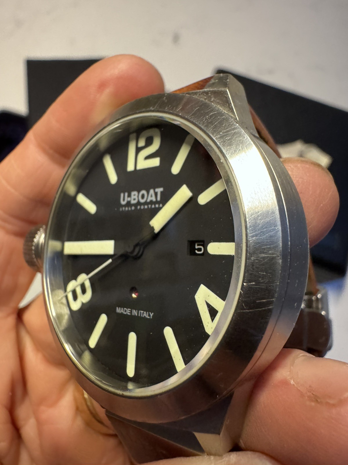 Vintage 45mm Italo Fontana U-Boat Classico AS/45 Canteen Automatic Wristwatch