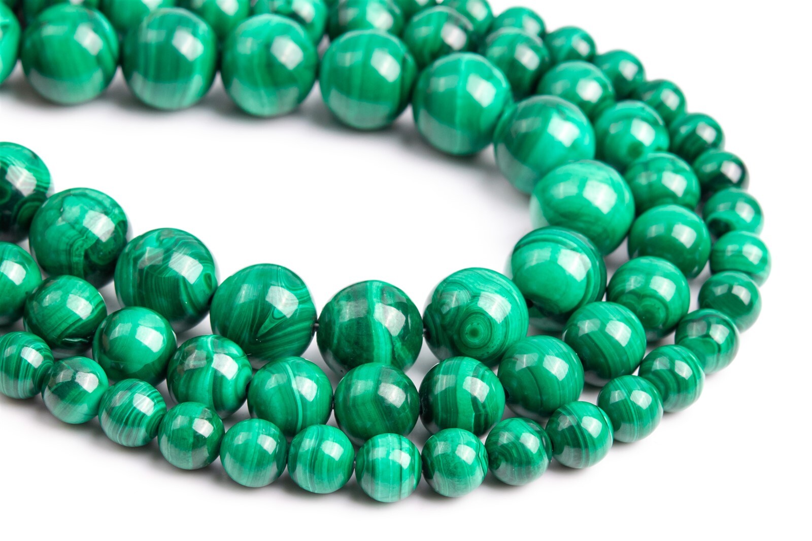 Genuine Natural Green Malachite Beads Grade AA Round Loose Beads 4/5/6/8/10MM
