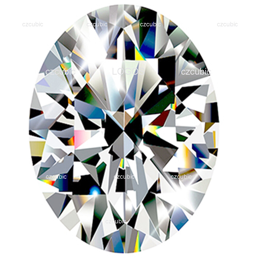 CLEAR CUBIC ZIRCONIA LOOSE STONES SUPER QUALITY OVAL SHAPE 7 A CLEAR U.S SHIPPER