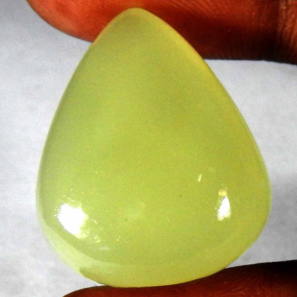 40.15 Ct Natural Agate Yellow Pear Cabochon Good Quality Loose Gemstone