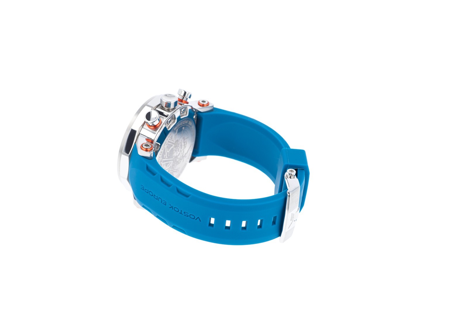 Vostok Europe Lunokhod YM86-620A636 Turquoise Blue Diver Wristwatch 49mm