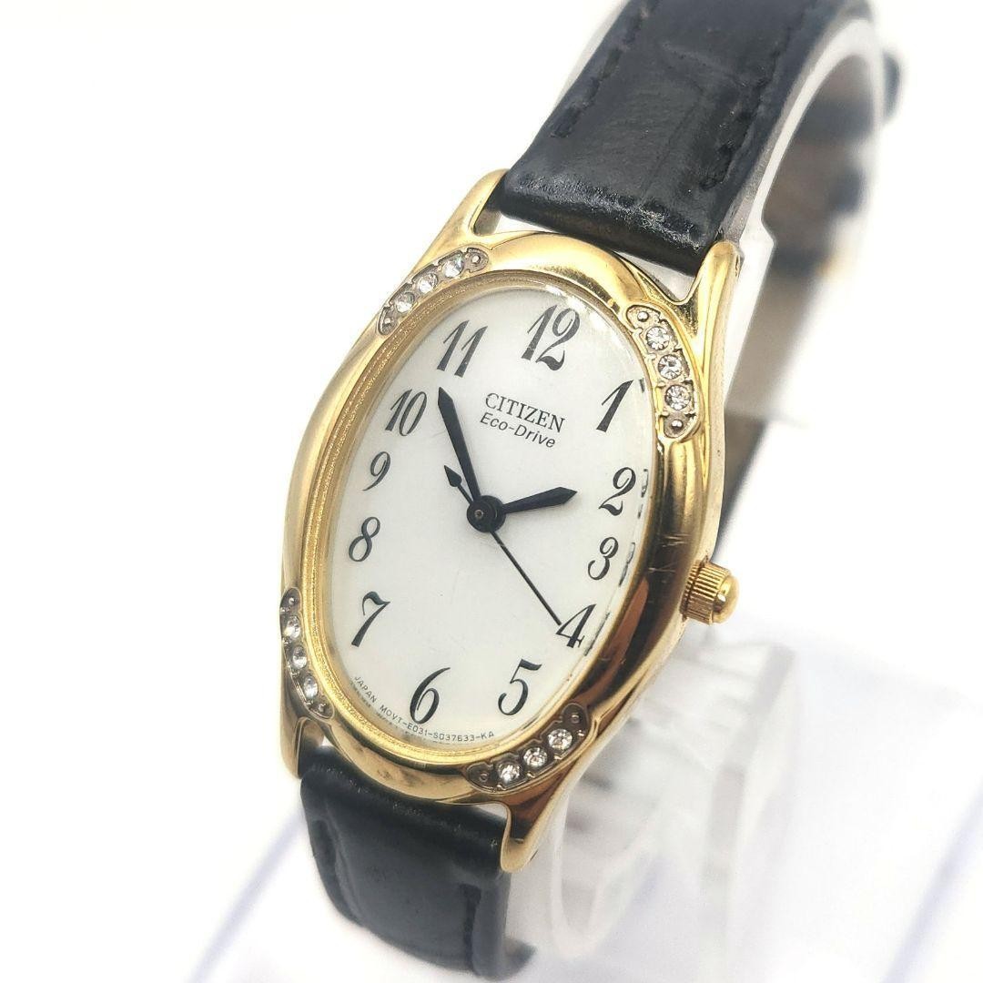 Citizen Working Eco Drive Solar Ladies Watch Diamond Retro