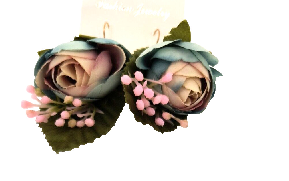 New Fashion Earrings for Pierced Ears Hook Style Polyester Multicolor Flowers