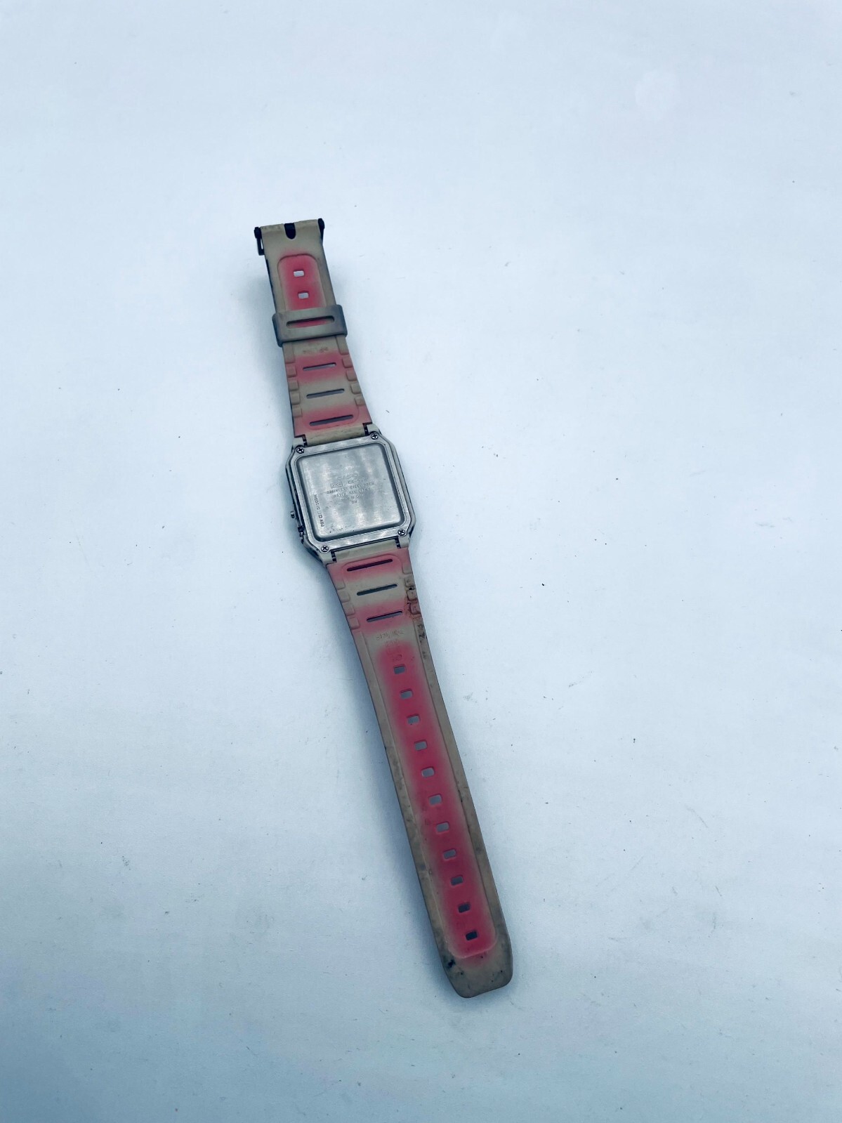 Casio CA-53W 8-Digit Calculator Watch Men’s Red & Black Straps Digital Display