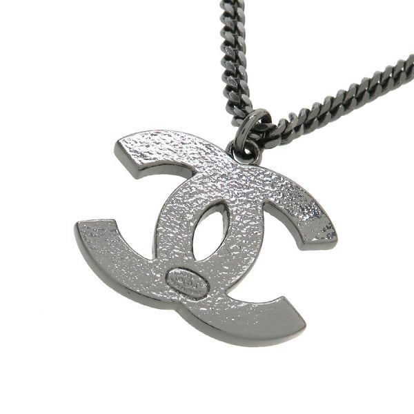 CHANEL CC Logo Multicolor Rhinestone Necklace 16″ Gold Tone 05A Auth #8399
