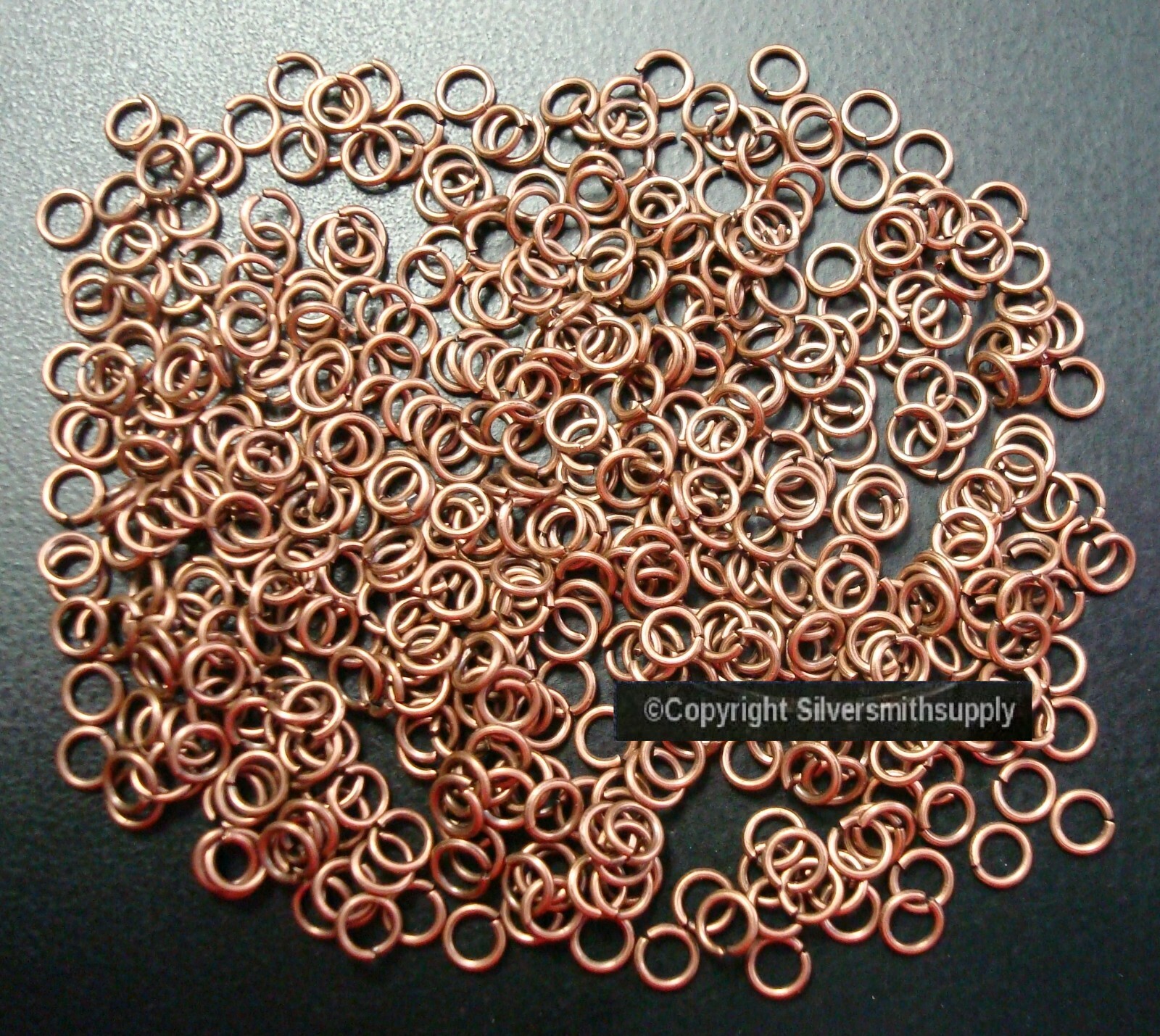 4mm Jump rings 500pcs Antique Copper Plt open 20 gauge attach charms FPJ078B