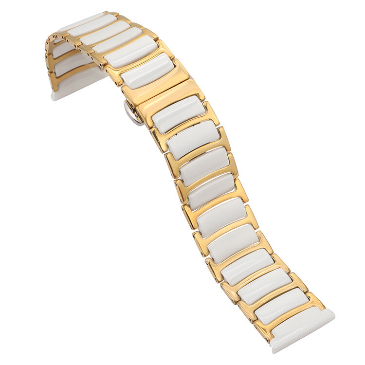 Quick Release Watch Band Strap Stainless Steel with Ceramic Bracelet 16 18 20 22