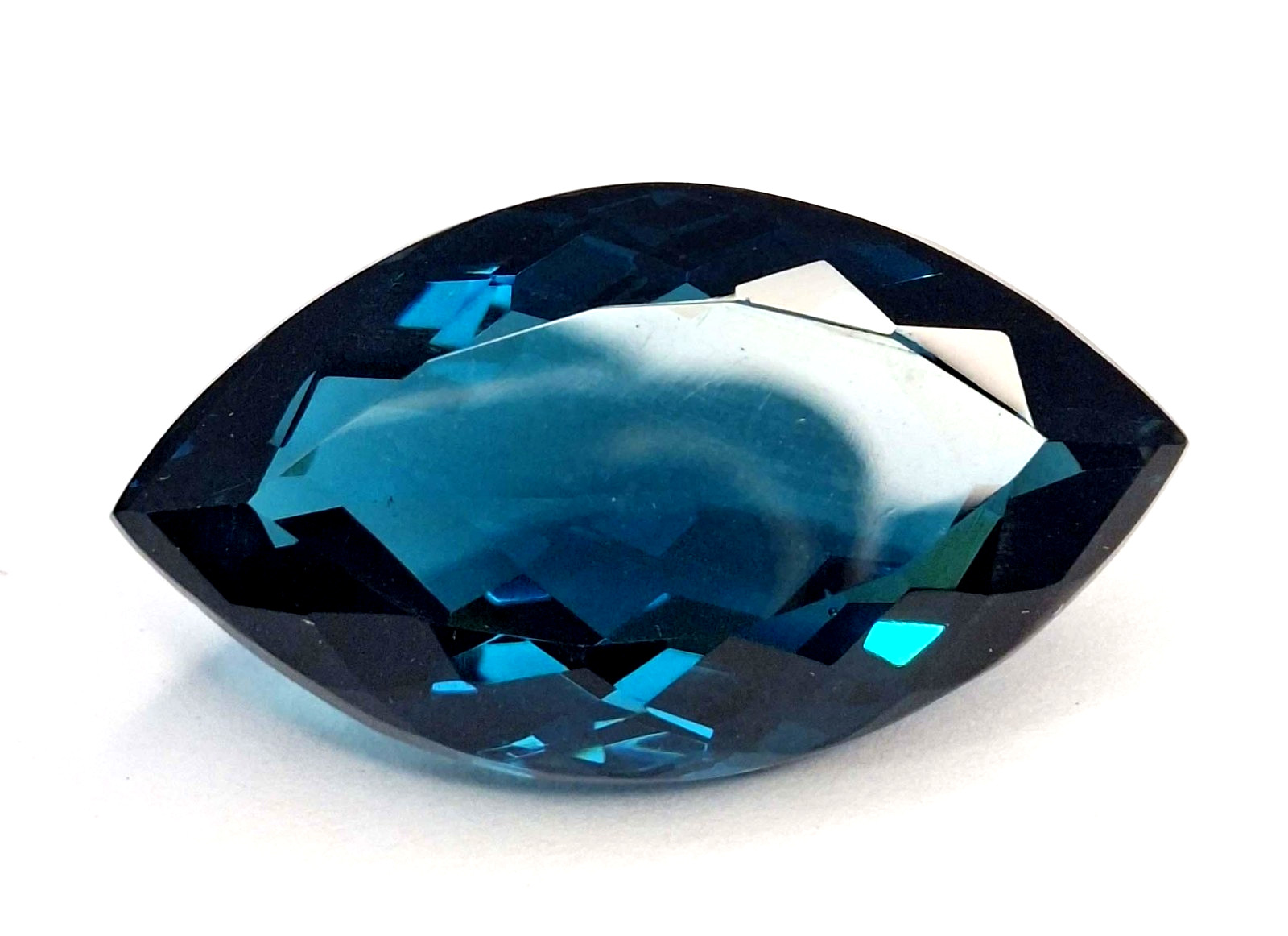58-60 Ct Lab Created Marquise Shape Blue Topaz Certified Loose Gemstone TQ1858