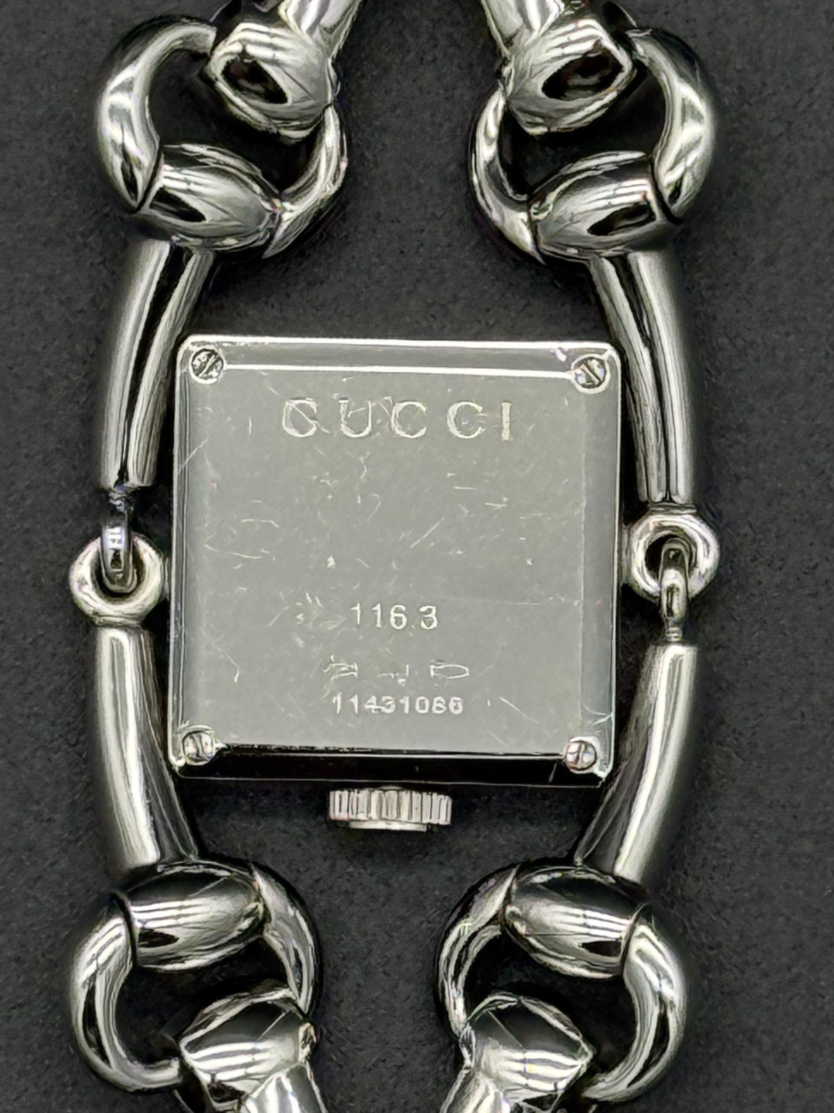 Gucci Signoria Diamond Stainless Steel Watch, Mother of Pearl Face, YA116307