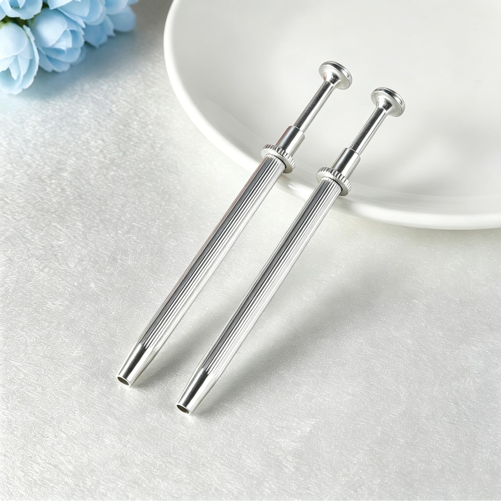 2Pcs Piercing Ball Grabber Tool for Changing Jewelry, Stianless Steel Flat Ba…