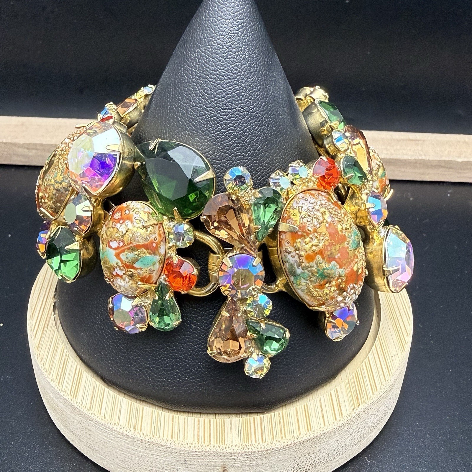 Vintage Juliana D&E Stipple Easter Egg Bracelet Brooch Clip Earrings Book Set