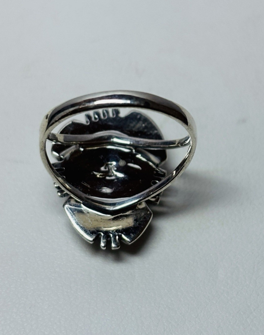 T Philippines Sterling 925 Silver Copper Turquoise Ring Sz 7 – .13