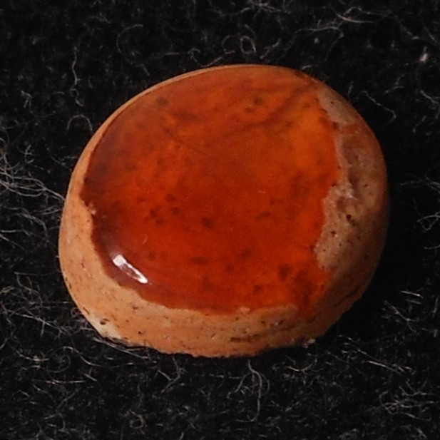 1.55ct Mexican Fire Opal Freeform 9.6 x 8.7mm Pop It in the Cart Sale