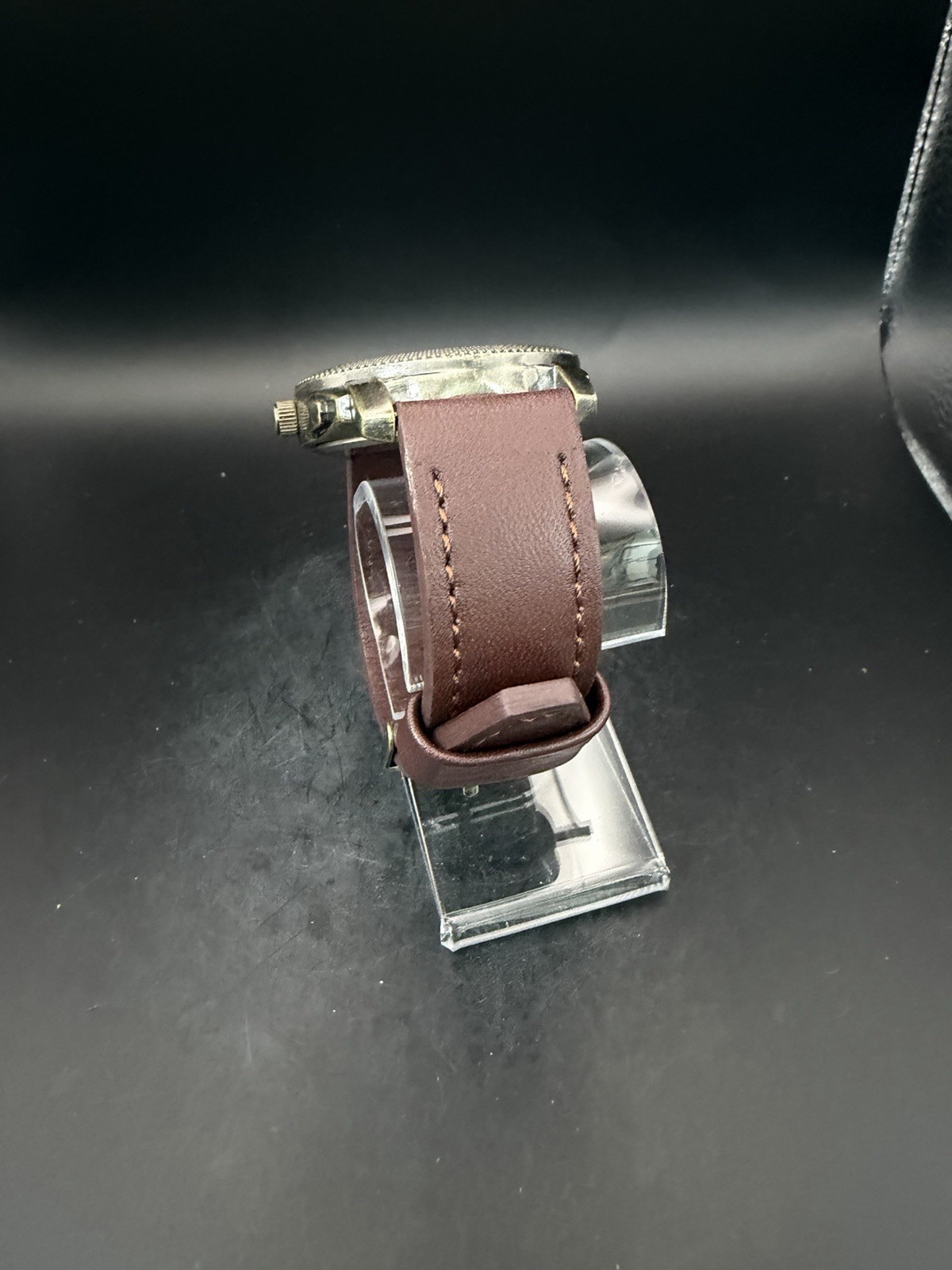 Men’s Sony Uncharted 4 A Thief End Round World Map Dial Brown Leather Watch 07