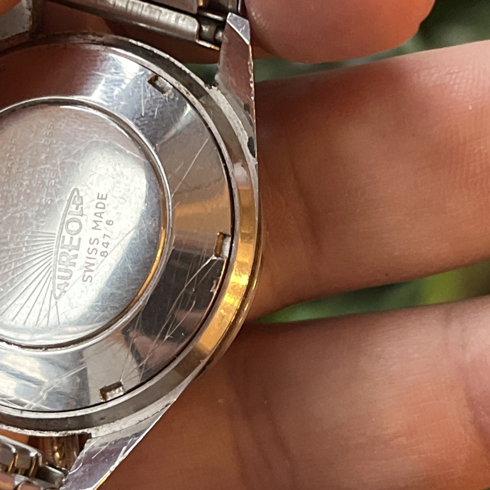 Rare Mirror Aureole 25 Jewel Automatic Incabloc All Stainless Men’s watch