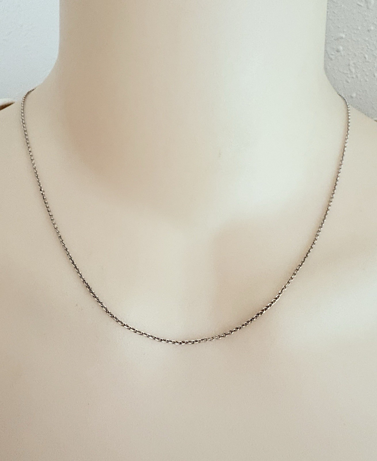 14K RCI White Gold 16″ Fine Necklace Chain 1.42 Grams