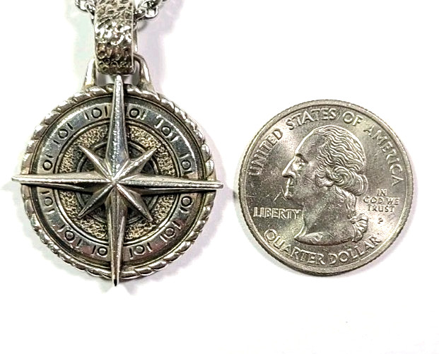 Clocks & Colours North Star Sterling Silver Pendant with Necklace 25.5″