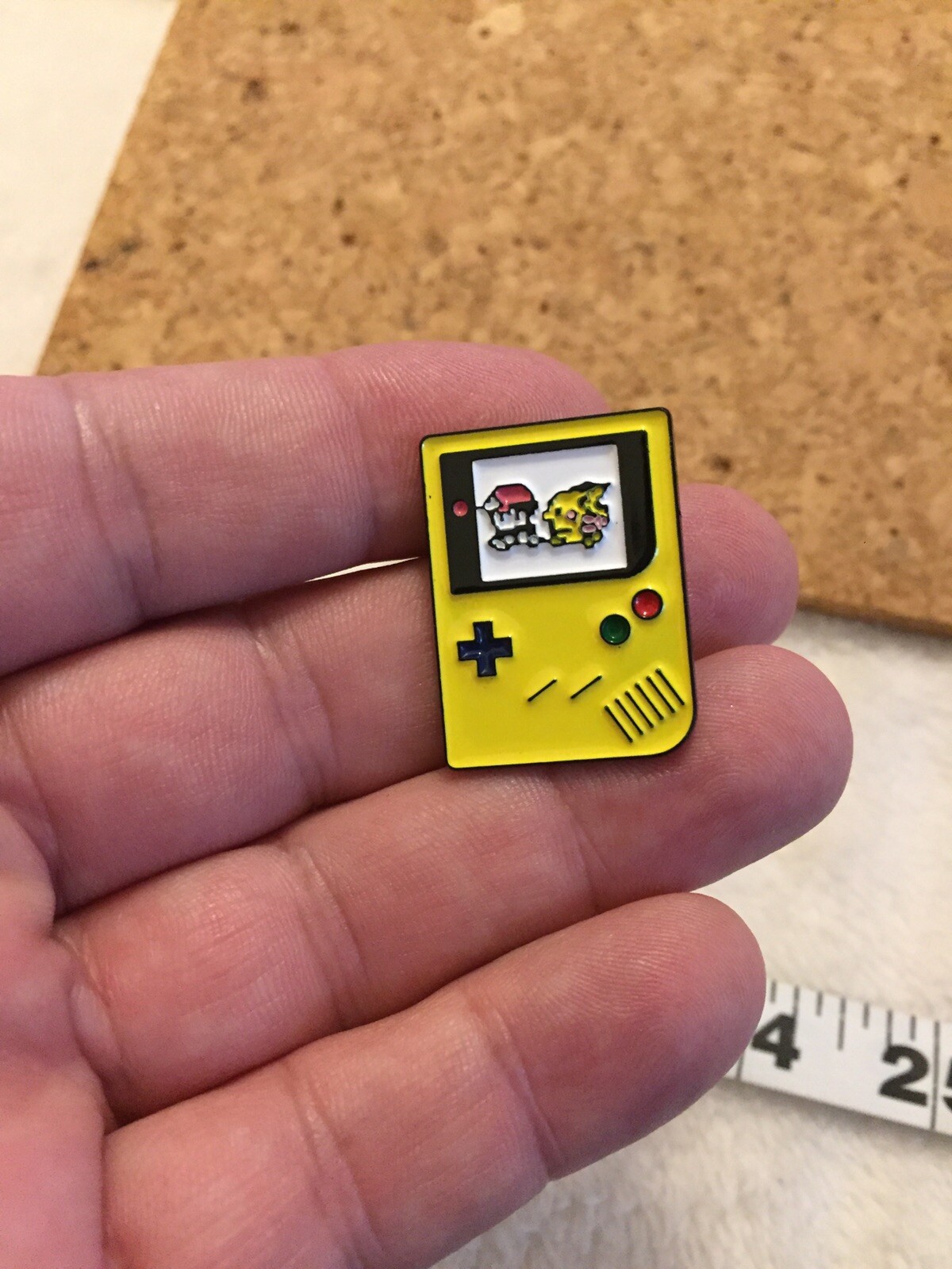 Gameboy Enamel Lapel Pin Classic Video Game Mario Fun Cute New