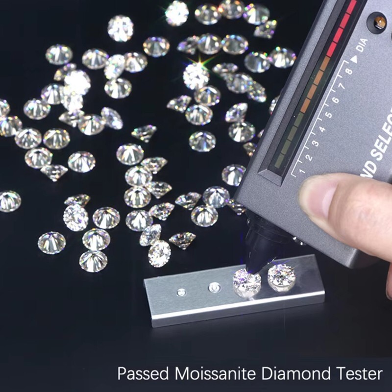 0.1-30ct Round Cut Loose Moissanite Real Gem Stone D VVS1 With Certificate