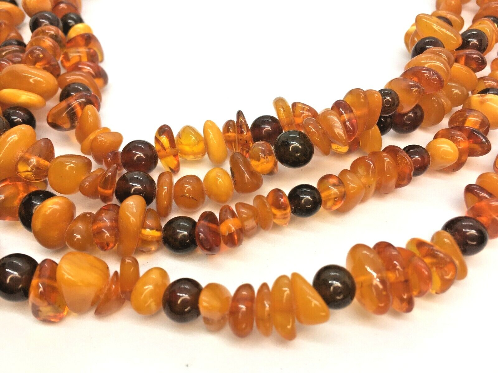 Vintage Genuine Baltic Butterscotch Amber Necklace 84″ SUPER Long Necklace 114g