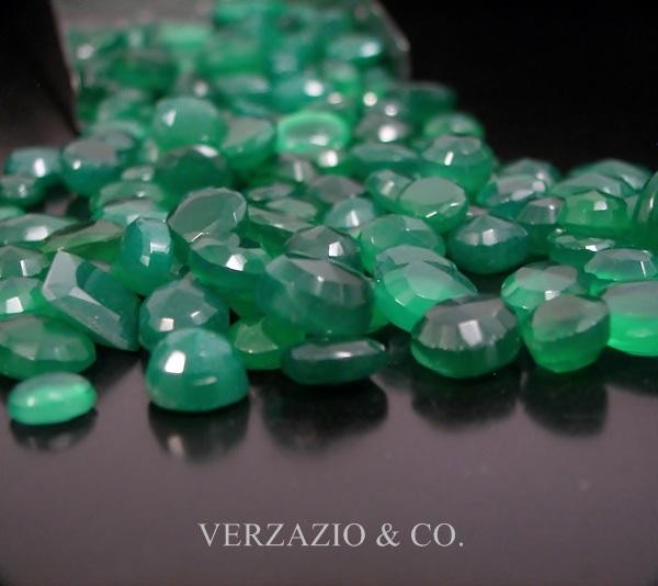 500 CARAT GREEN ONYX LOOSE GEMSTONE LOT INSTEAD PERFECT OVAL FACETS GEMS OVALISH