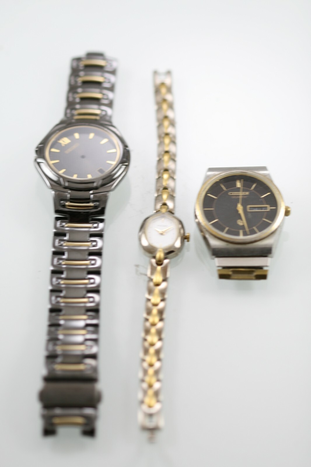 Seiko Citizen Pulsar Watch Men Women Gold Black Silver Stainless Non-work