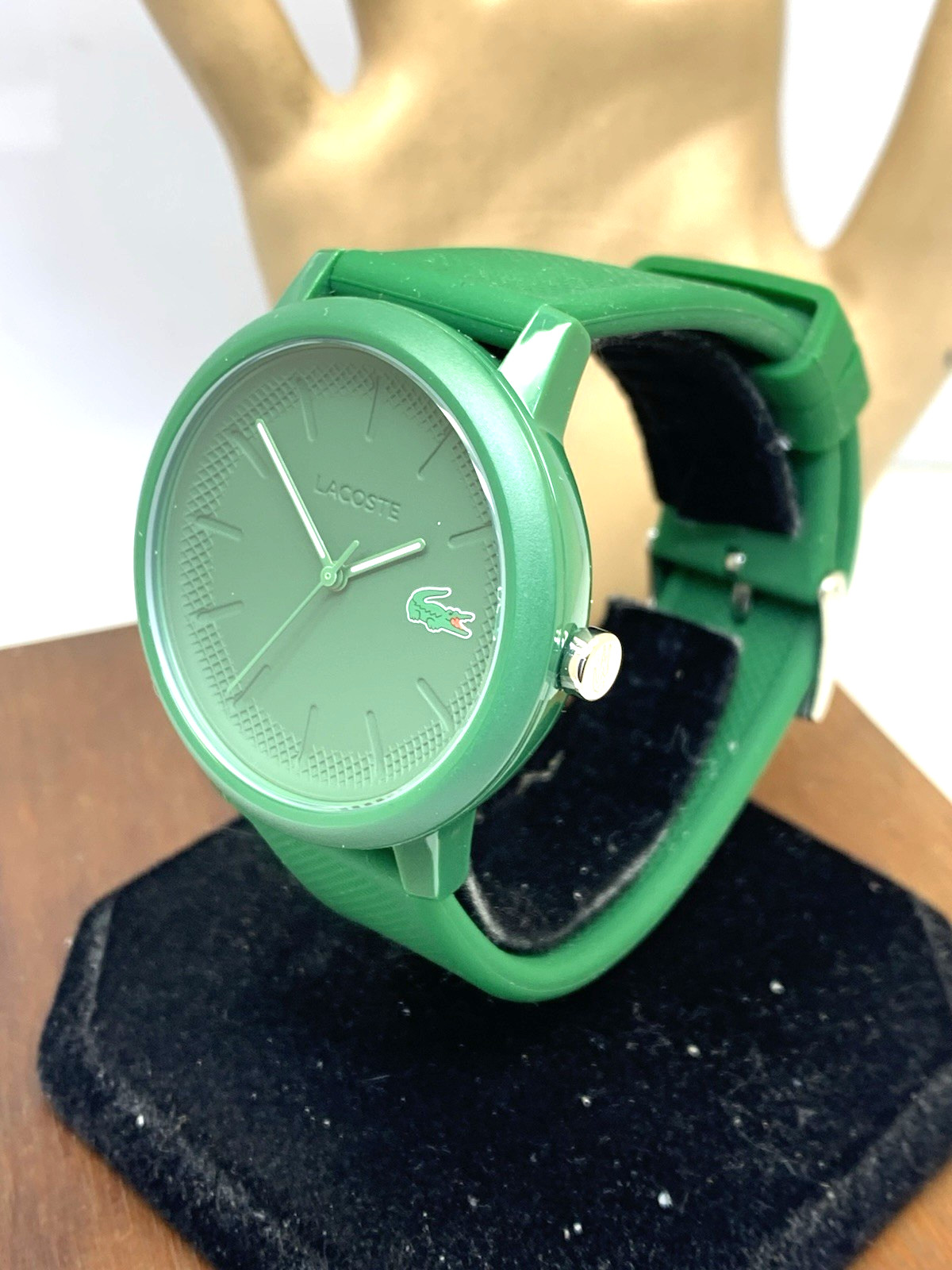 Lacoste Men’s Watch 2011170 Quartz Green Dial Rubber Band 42mm