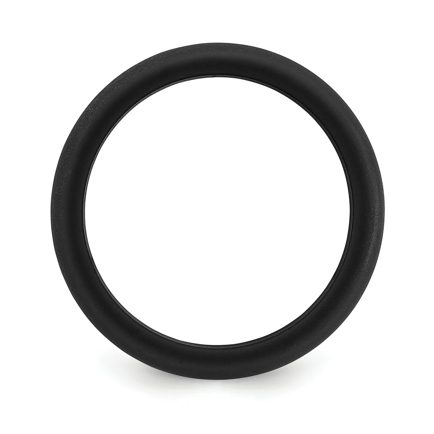 Unisex 8.7mm Wide Durable Black Silicone Wedding Band Sizes 7 to 14
