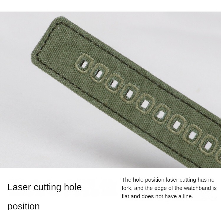 High quality cotton canvas sports watch strap for apple iwatch1234567 38 40 42mm