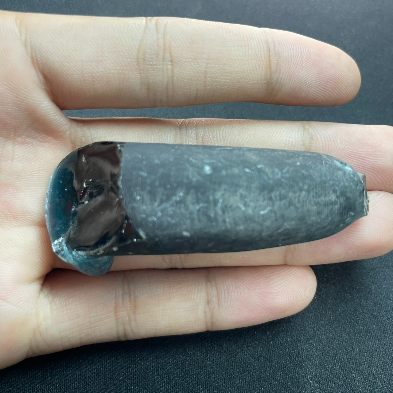 313 Ct Lab-Created London Green Spinel Rough Rare Color & Material (Swiss Made)