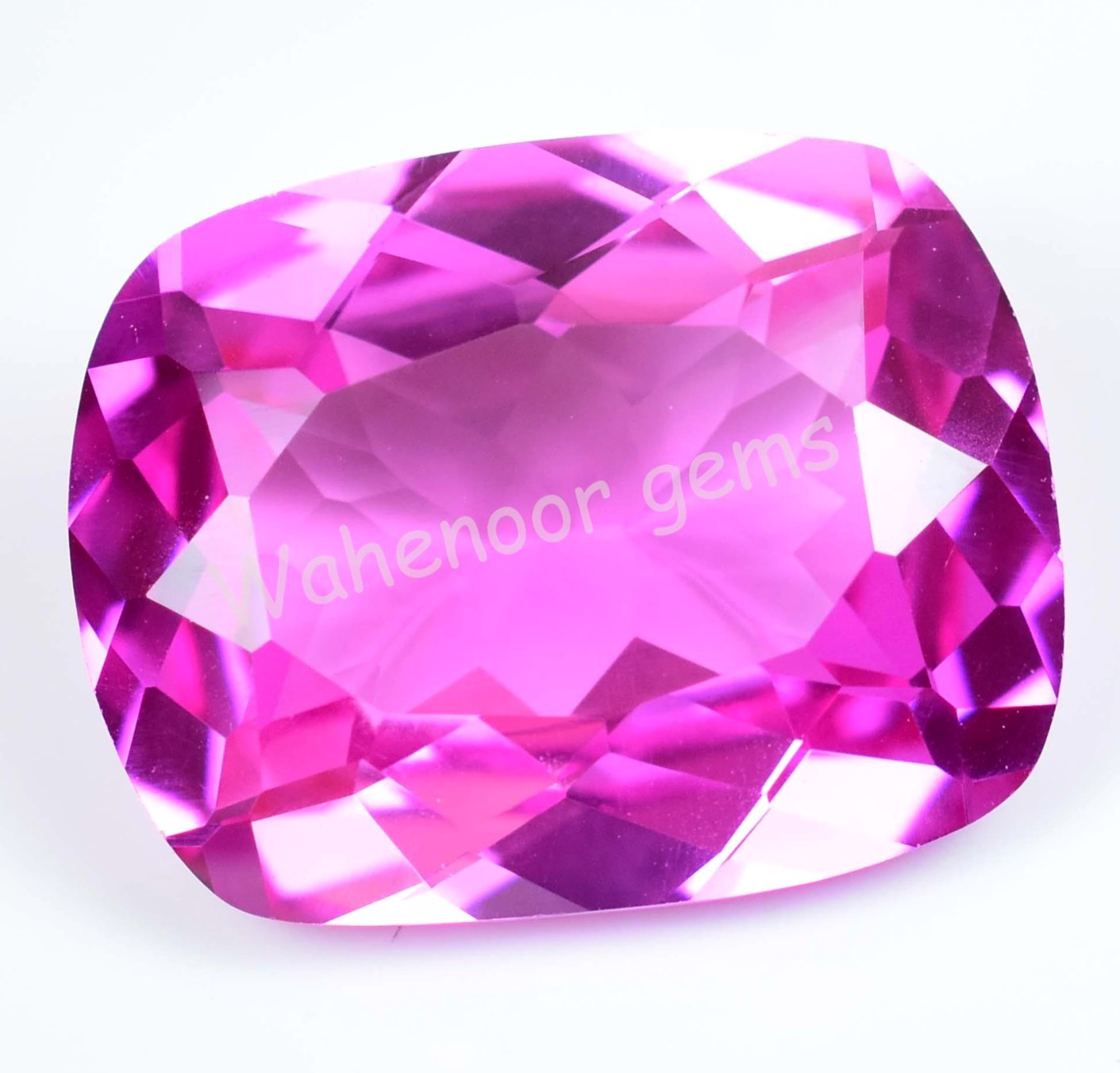 Natural Mogok Pink Ruby 37.20 Ct Cushion Certified Flawless Loose Gemstone
