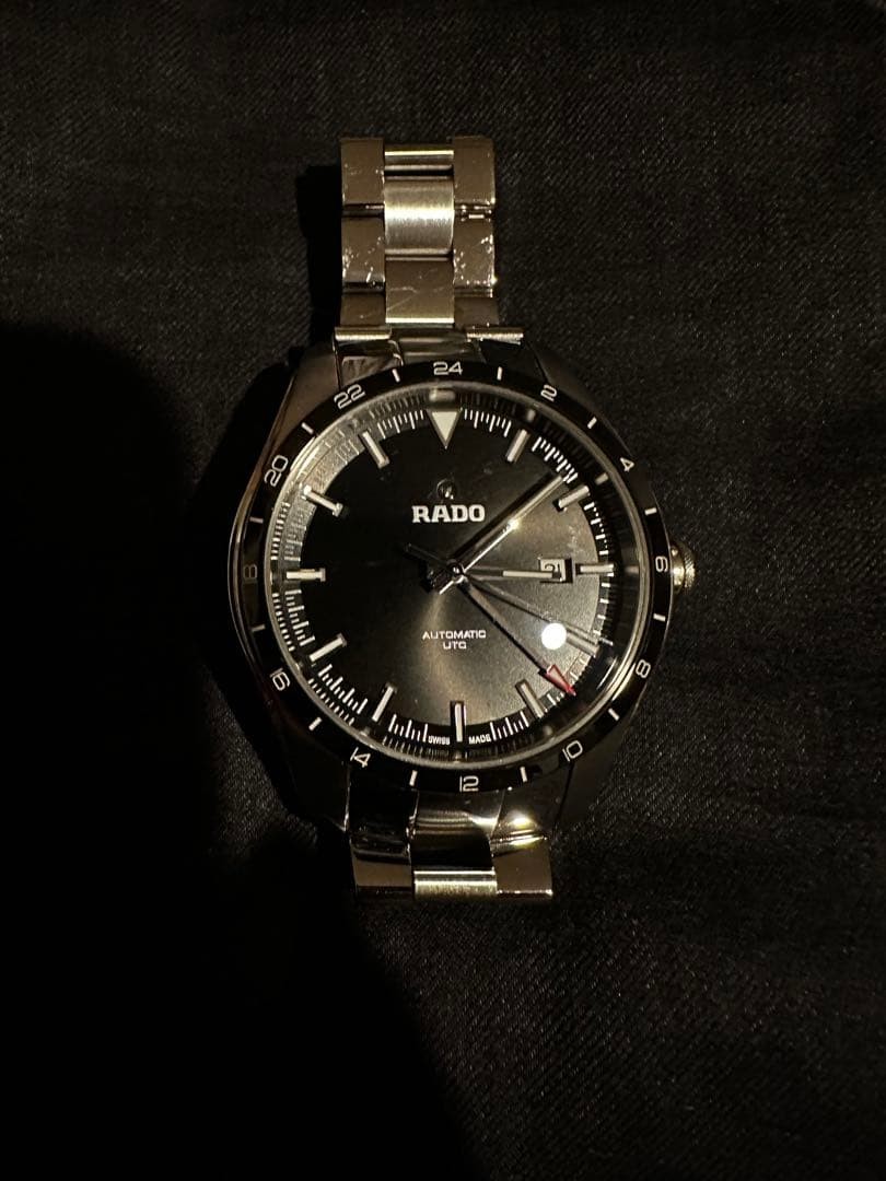 Rado HyperChrome GMT Limited Automatic Working Watch 17cm 6.69in Black Japan