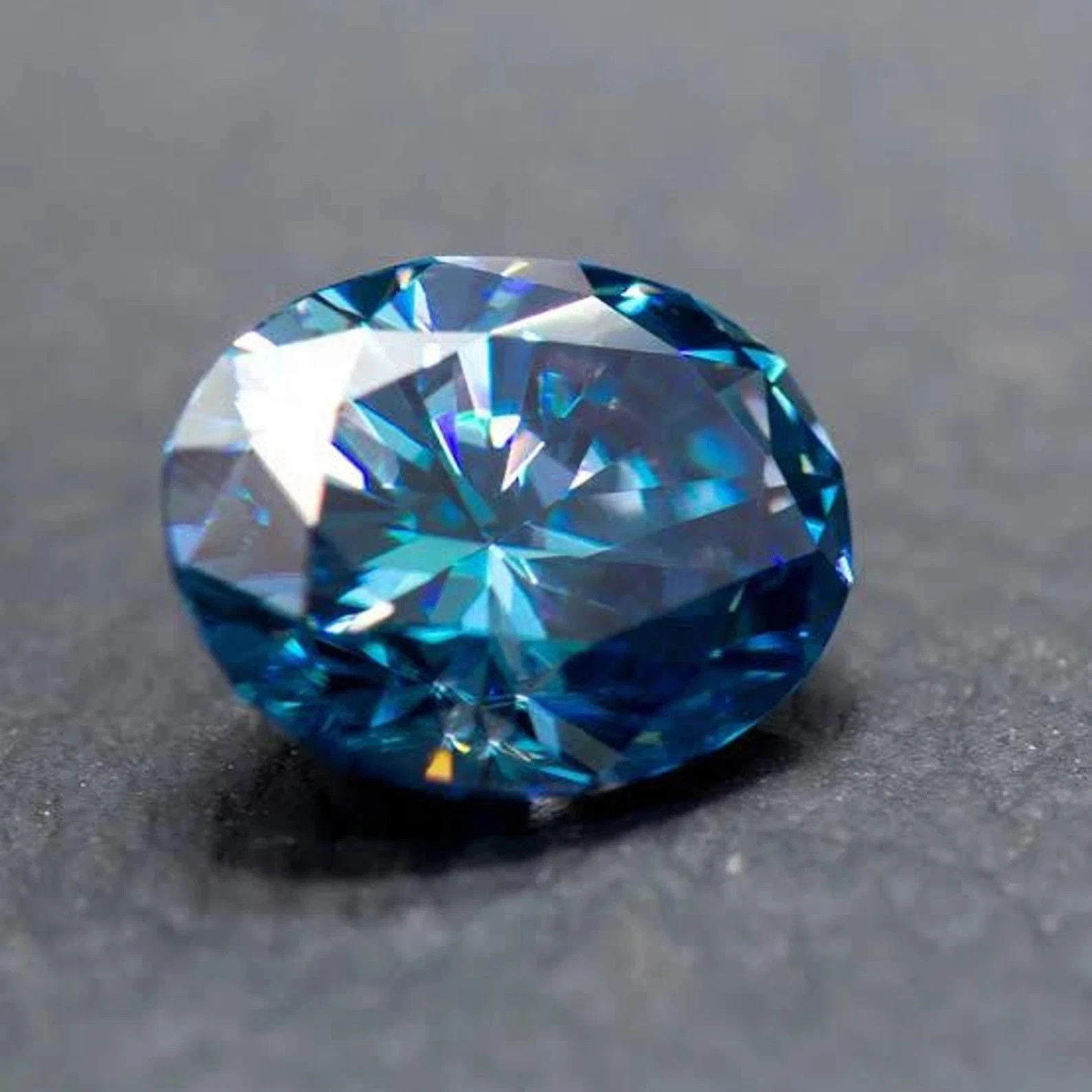 5 CT Natural Blue Diamond 10×12 MM 1 Pcs Oval Cut VVS1 D Grade Certified N2