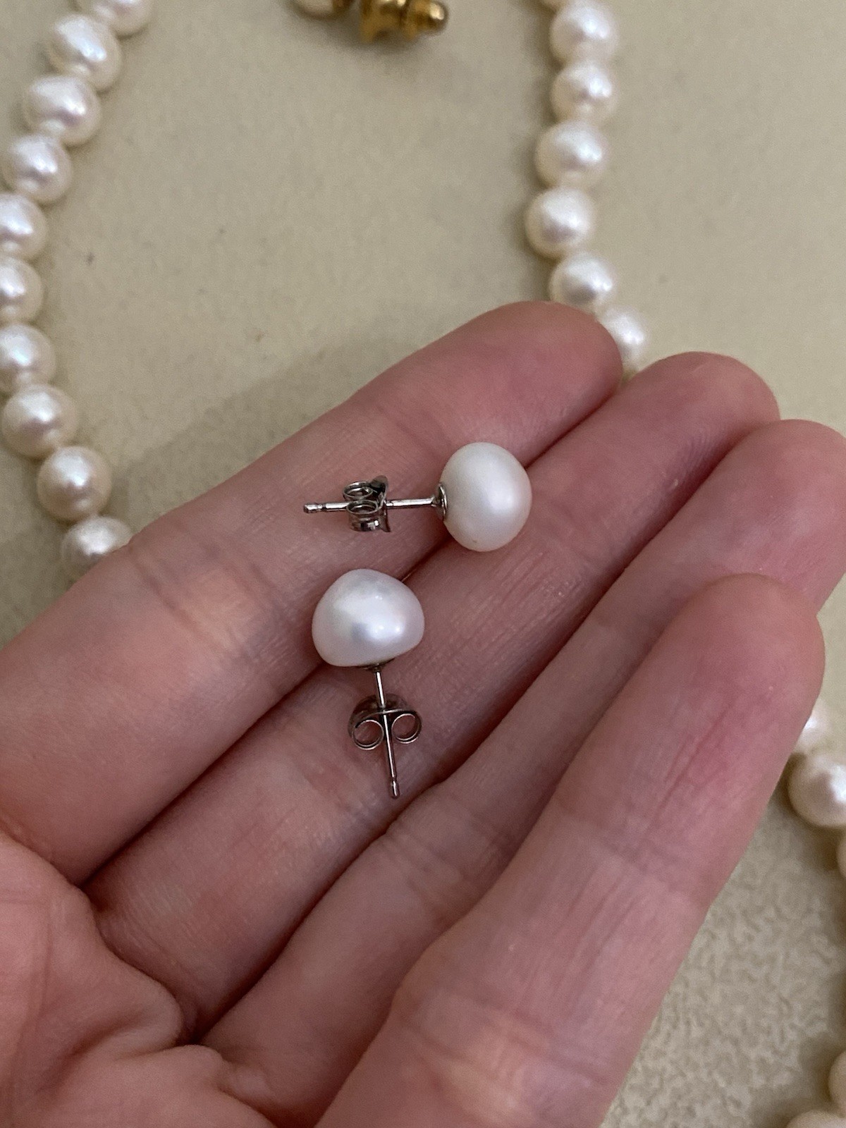 14k and 925 pearls lot