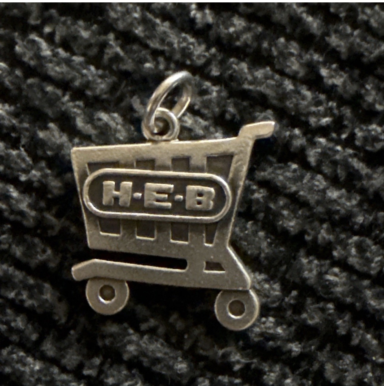 Rare 100 Years James Avery HEB Shopping Cart Sterling Silver Charm