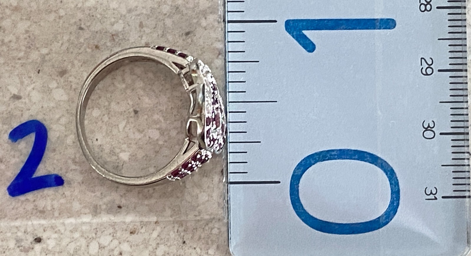 BBJ Pink Sapphire Butterfly Ring 925 Bangkok Ratnaraj Jewelers Size 8 Silver