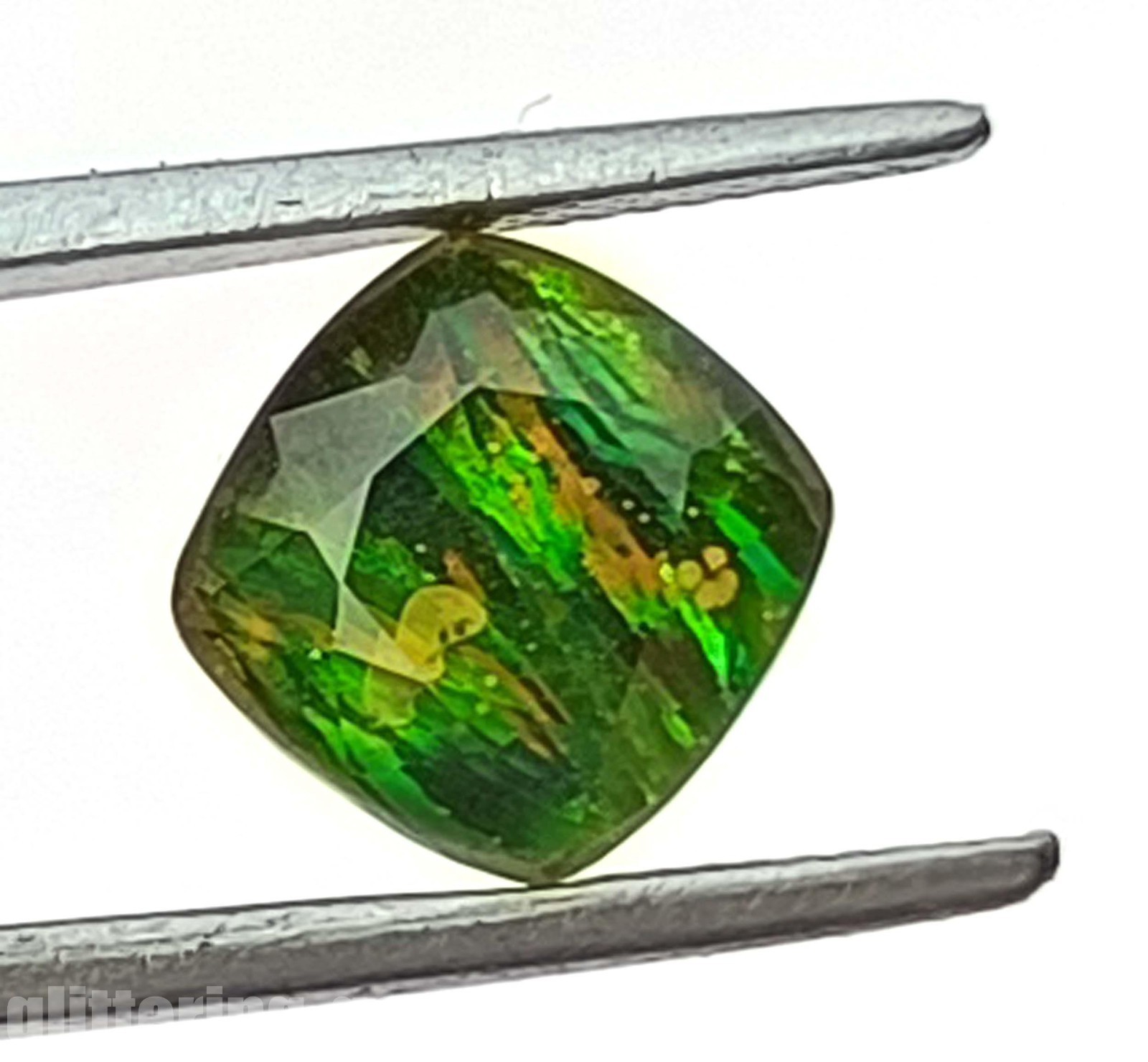 Brilliant 5.35Ct Natural Sphene Titanite Cushion Cut IGL Full Fire Gemstone 5DNC