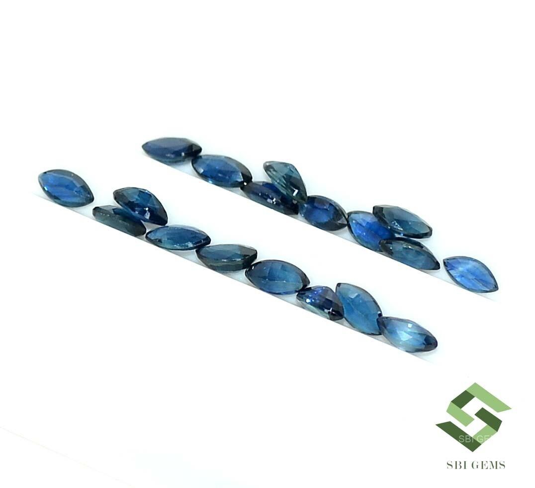 4x2x1.5 mm Natural Blue Sapphire Marquise Cut Lot 15 Pcs 1.87 Cts Loose Gemstone