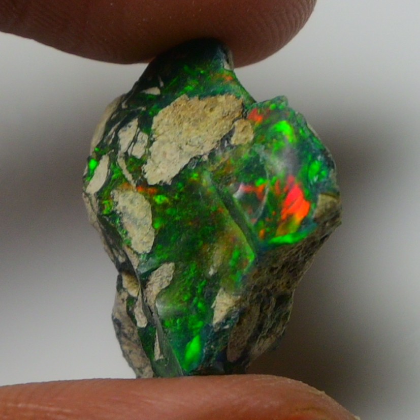 Black Opal Rough 9.45 Carats, Smoked Ethiopian Welo Opal Rough, Fire Opal Raw