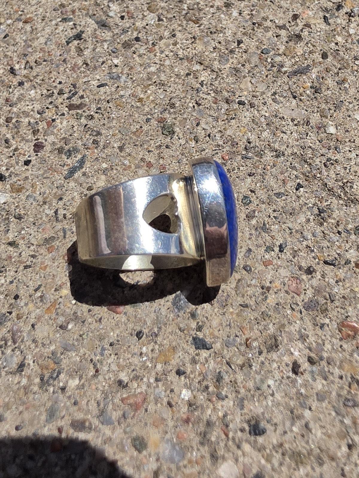 MINE FINDS BY JAY KING DTR Lapis Lazuli Heart Sterling Silver Ring Size 6