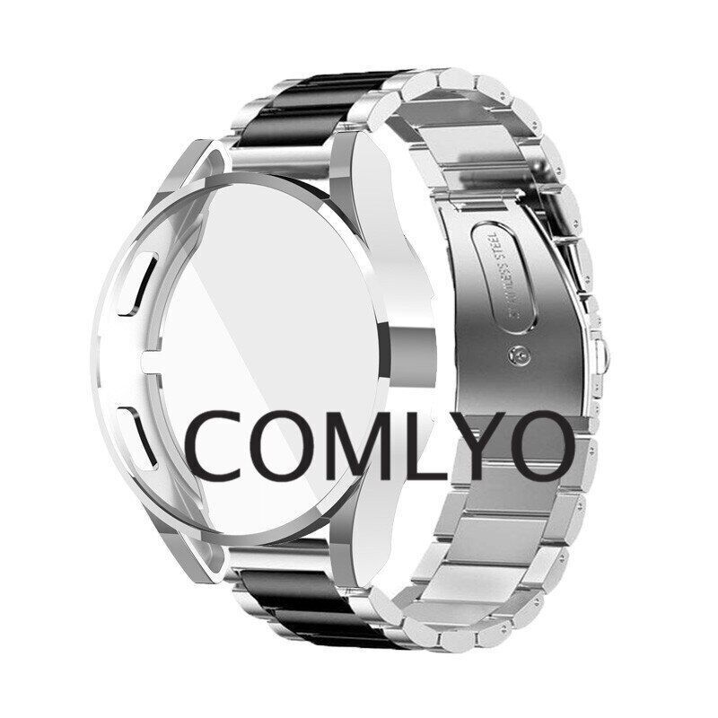For Samsung Galaxy watch 5 44mm 40mm Strap Metal Stainless Steel Cover Protector