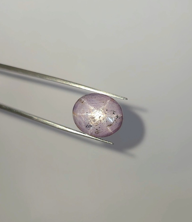 Natural 25.45 ct Star Ruby Pink Oval Cabochon untreated loose gemstone