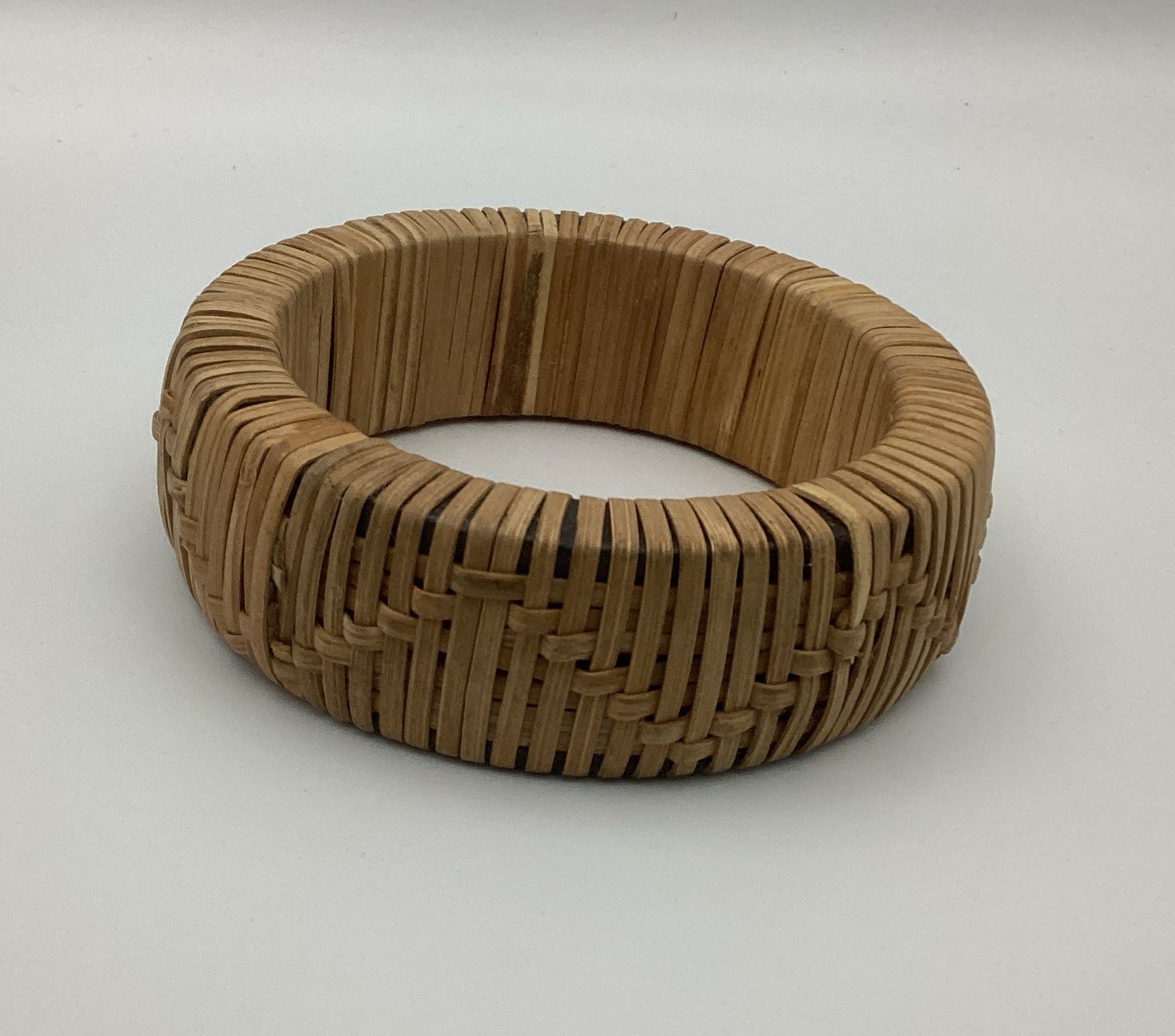 Weaved Basket Bangle Bracelet-bohemian Artisan Handmade Natural Bamboo Rattan?
