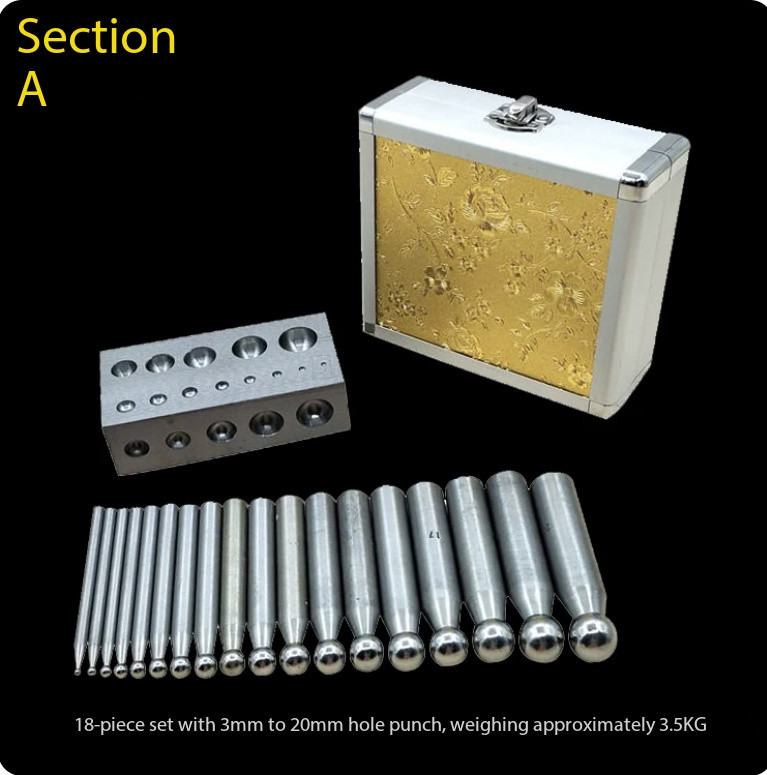 Punch Holes, Die Sets, Anvils, and Gold and Silver Jewelry Processing Tools