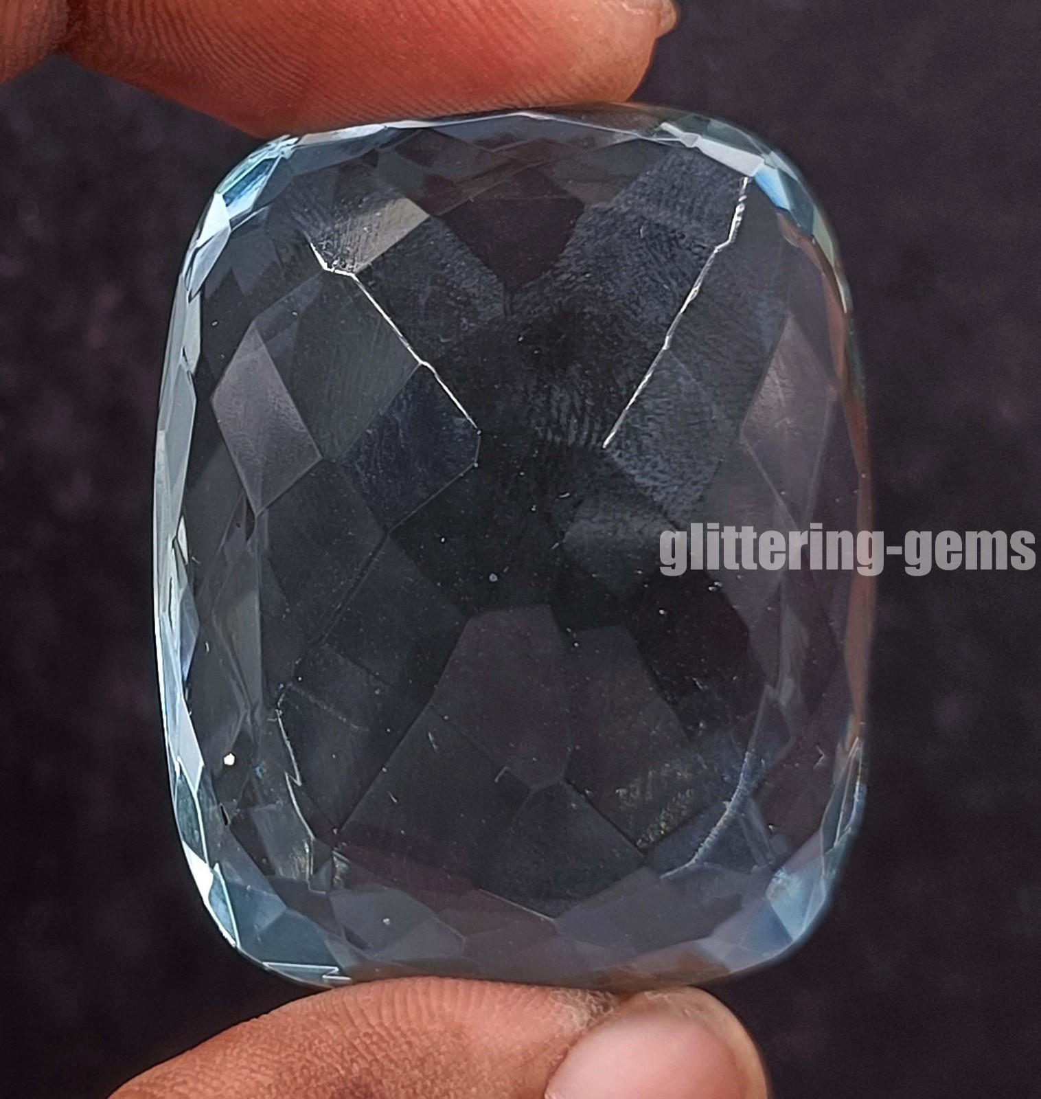 Blue Tourmaline IGL Certified 111.5 Ct Natural Loose Gemstone Cushion Shape D25