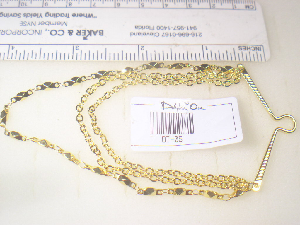 # 3 .. DESIGNER VINTAGE CHAIN BUTTON STYLE TIE BAR CLIP WHOLESALE LOT DTLOT