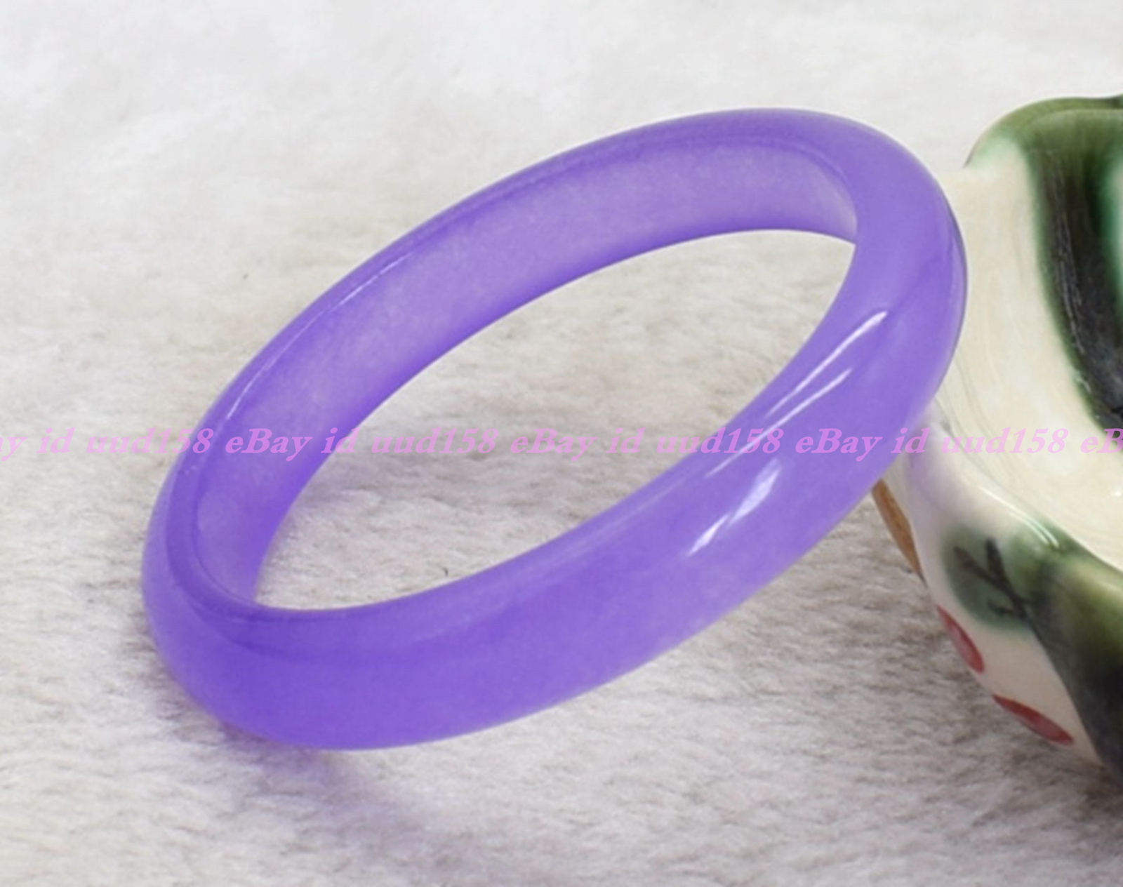 Natural Deep Violet Alexandrite Jade Gemstone Bangle Bracelet 56-62mm Jewelry