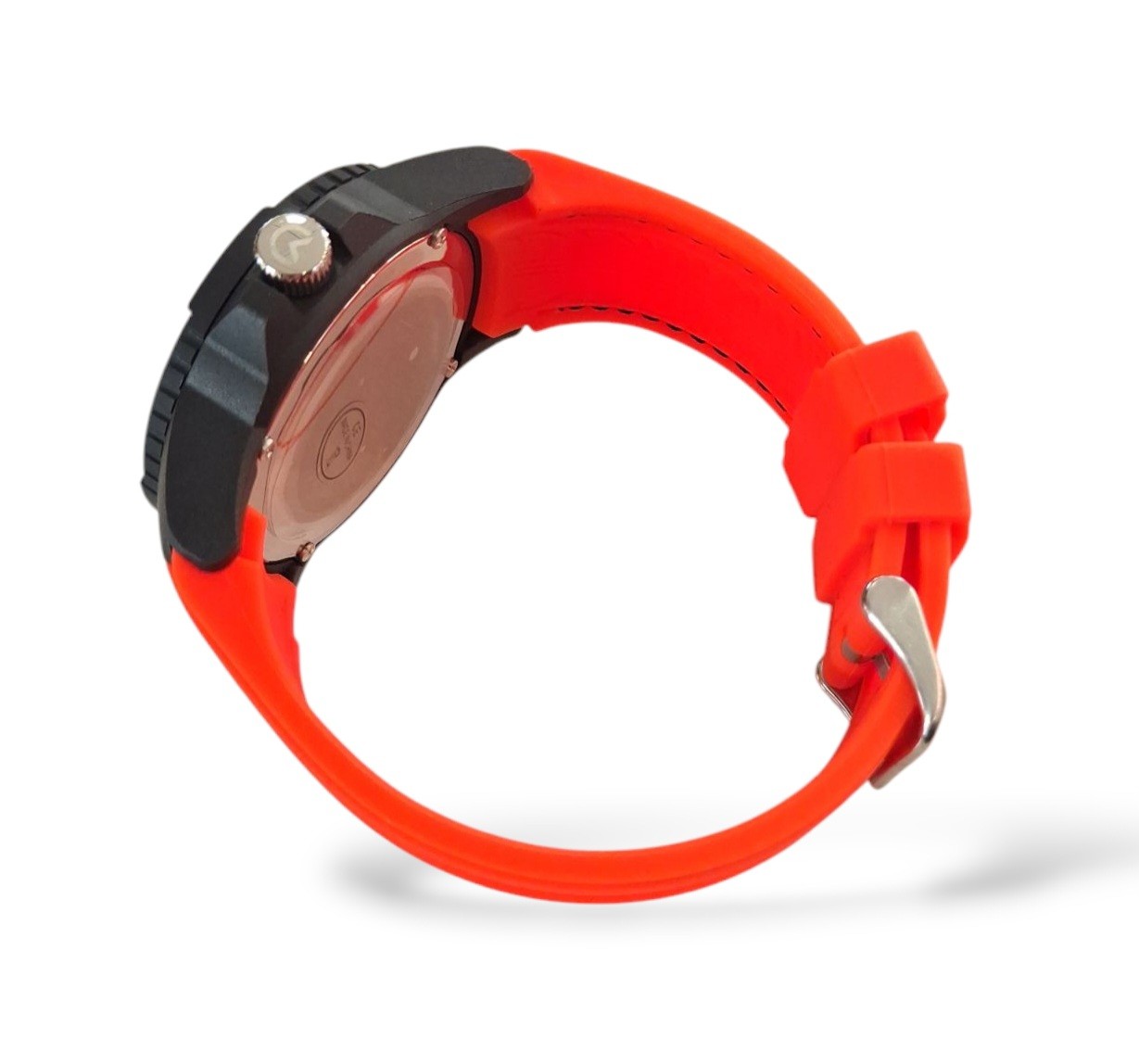 Lowell Abyss Men’s Watch Diving Sub 20 ATM 200M Plastic Silicone Orange
